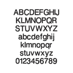 Personalisierter Text Helvetica - Stickerei auf T-shirt