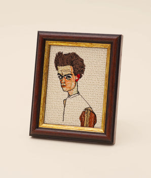 Egon Schiele — Embroidered Painting