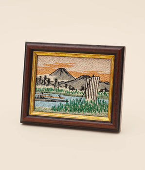 Fuji Mountain — Embroidered Painting