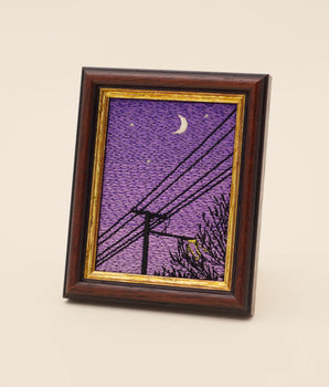 Road Trip Landscape — Embroidered Picture
