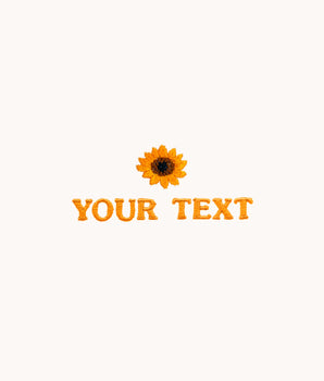 Dein Text mit Sonnenblume T-Shirt