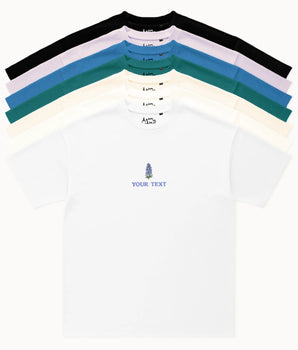 Personalisiertes Geburtsblumen T-Shirt mit Name, Datum oder Initialen, erhältlich in 7 Farben, Classic und Oversized Fit [MOT]