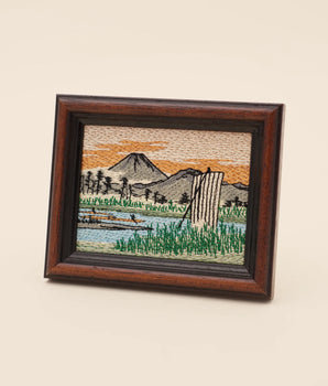 Fuji Berg – Gesticktes Gemälde