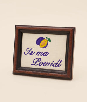 Is ma Powidl – Gestickter Spruch