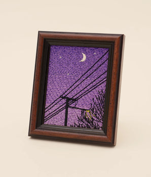 Roadtrip Landschaft – Gesticktes Bild