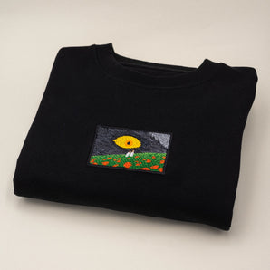 Hunters - Oversized Sweatshirt with Embroidery