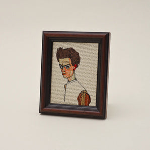 Egon Schiele — Embroidered Painting