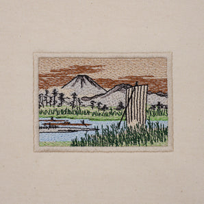 Fuji Mountain — Embroidery on T-shirt