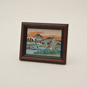 Fuji Mountain — Embroidered Painting